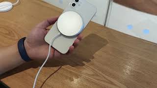 Magnetic Wireless Charger for iPhone12 Unboxing&Test(EC-F1)