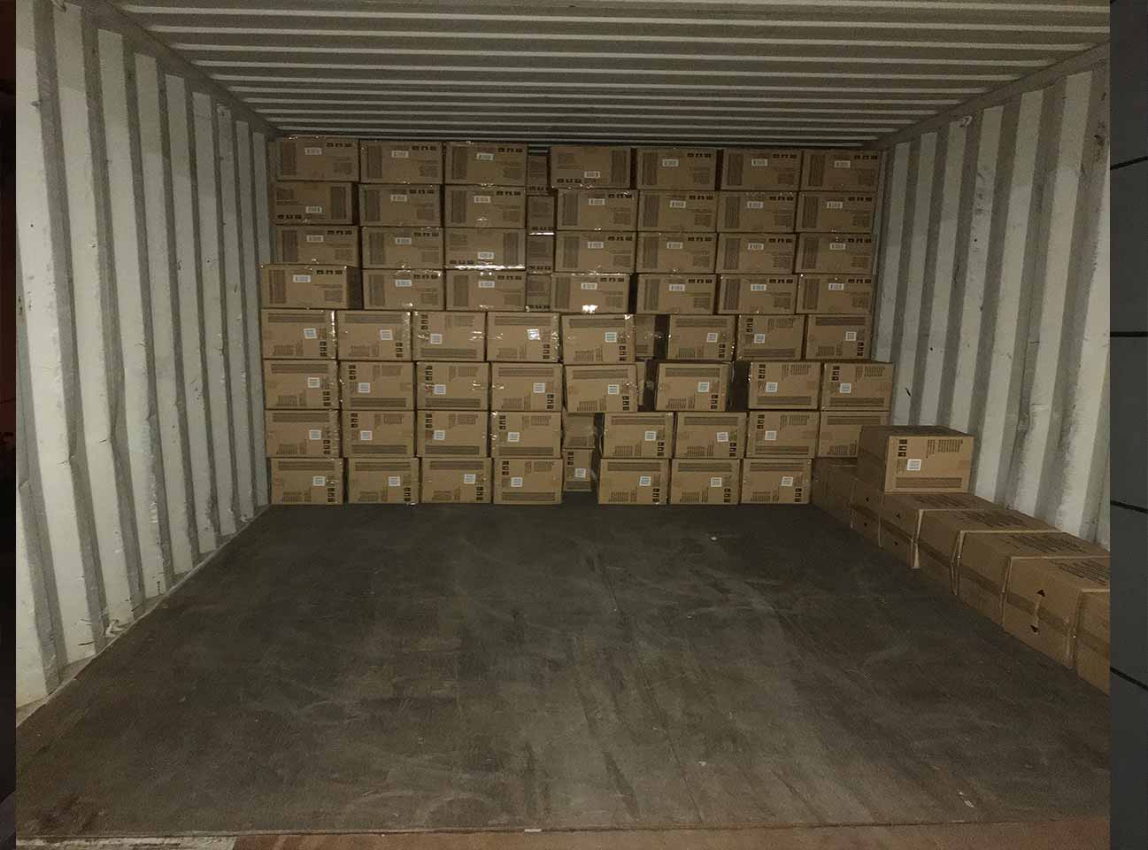 1X20FCL container digital wooden clock finish container loading