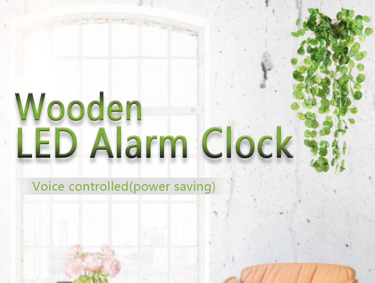LED digital voice control table clock LED digital voice control table clock