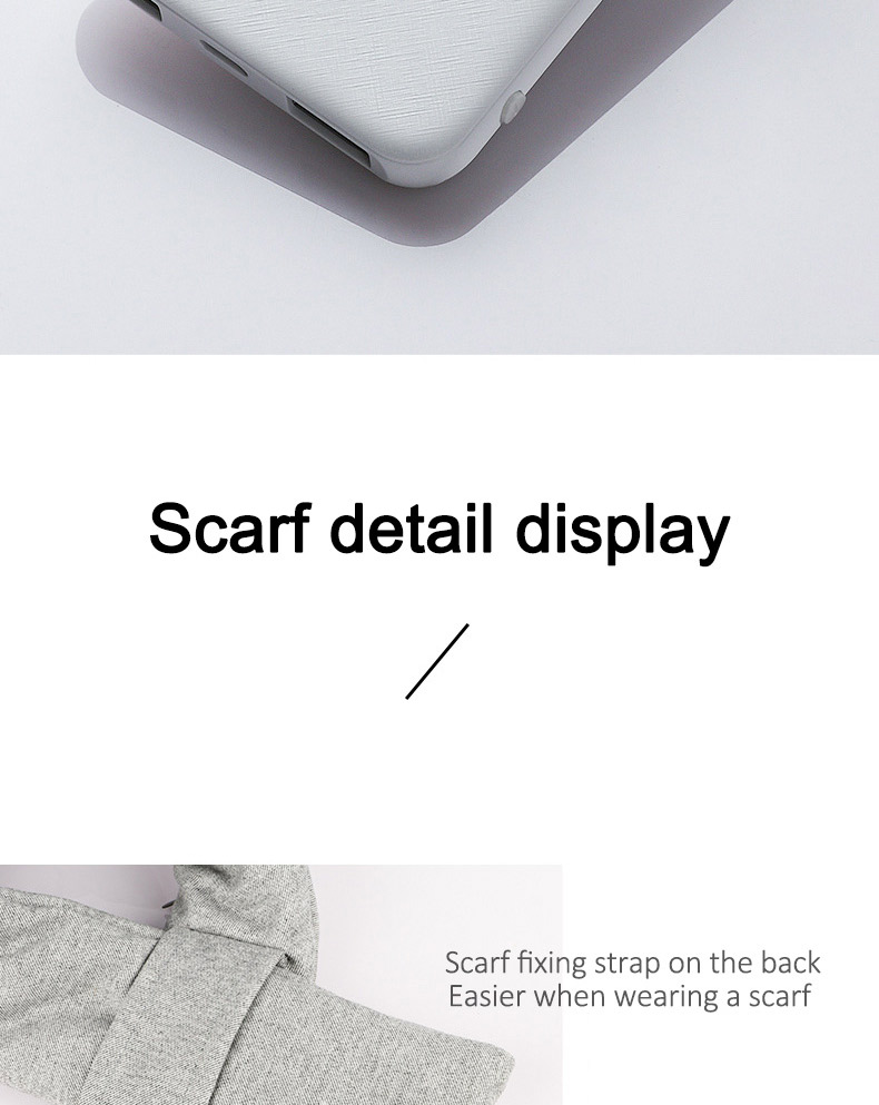 rechargeable heated neck scarf