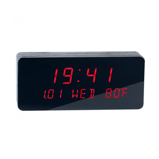 Large screen LED digital desktop alarm clock