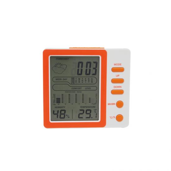 New Design Accurate Indoor Weather Station LCD Alarm Clock