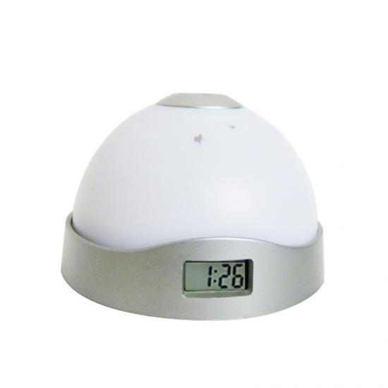 Star 7 Colorful Design Half Round waterproof plastic LCD table clock