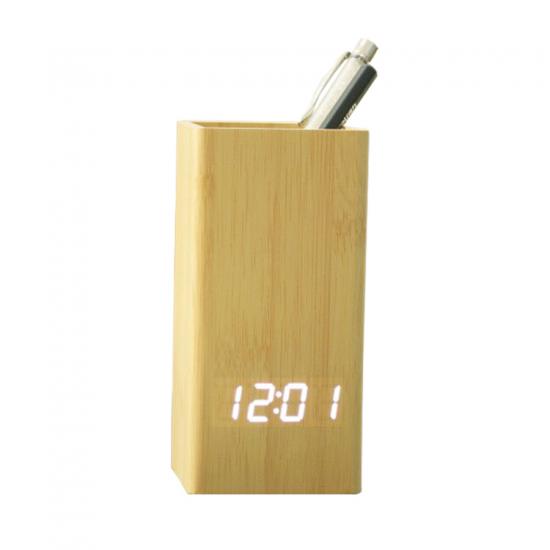 Pen pencil holder stand LED digital alarm clock