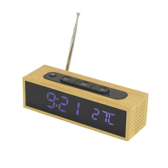 Wooden Alarm Clock Modern Desk, Wooden Alarm Clock Radio