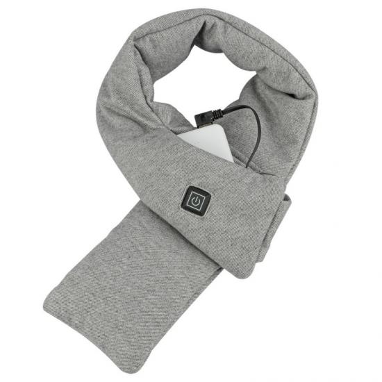 Heated scarf with power bank