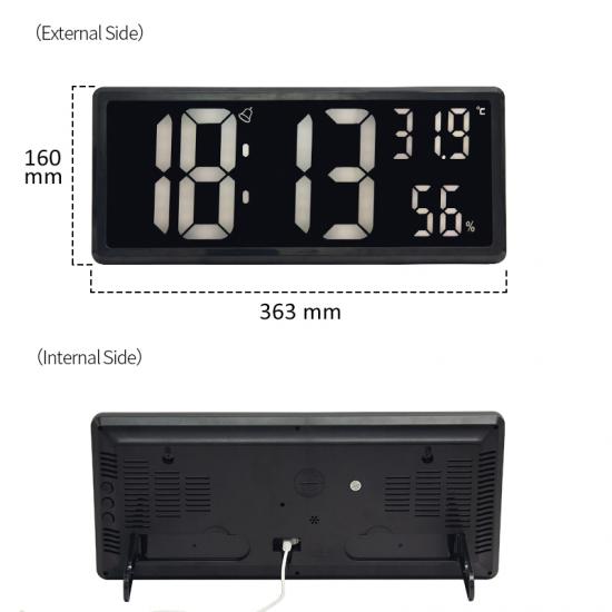 Wooden desktop/table alarm clock