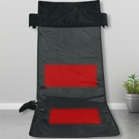 Foldable heated chair cover