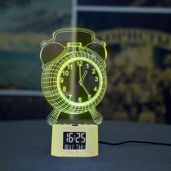 RGB Led Light Pattern Table Clock
