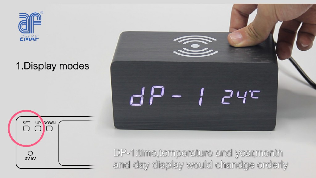 Wooden Clock Setting Operation Video