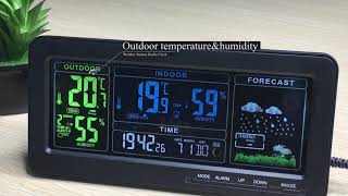 Weather Station Radio Clock with outdoor sensor (EM-D002W)