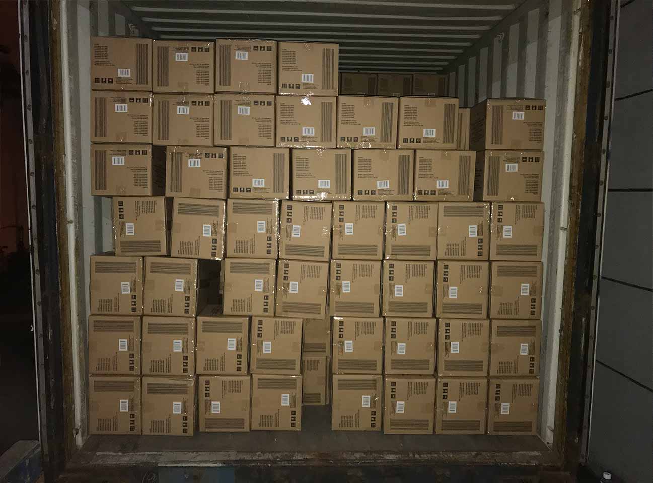 1X20FCL container digital wooden clock finish container loading