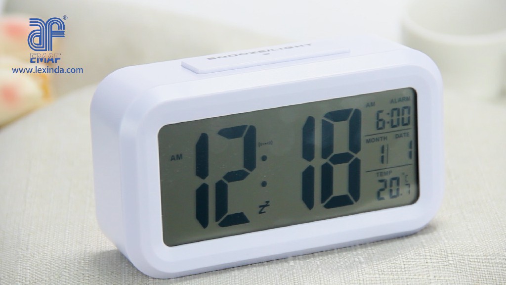 Smart clock digital table alarm clock with calendar and temperature with backlight CE,ROHS(EC-015)