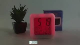 Auto Color Changing LED Digital Alarm Clock For Kids